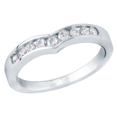 1/4ct TW Chevron Diamond Ring
