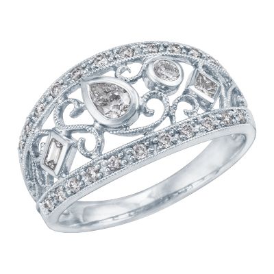 1/2ct TW Multi-Cut Diamond Ring