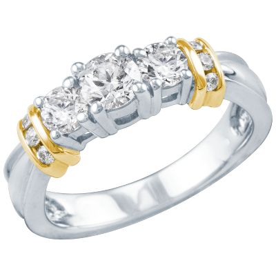 1ct TW Three-Diamond Anniversary Ring