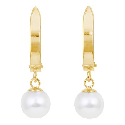 Cultured Pearl Earrings, 7-7.5mm