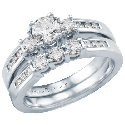 1ct TW Diamond Engagement Ring Set, GIA® Graded