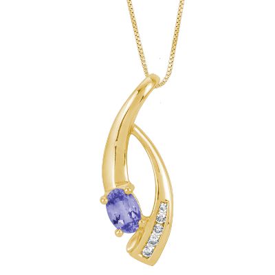 Oval Tanzanite Pendant