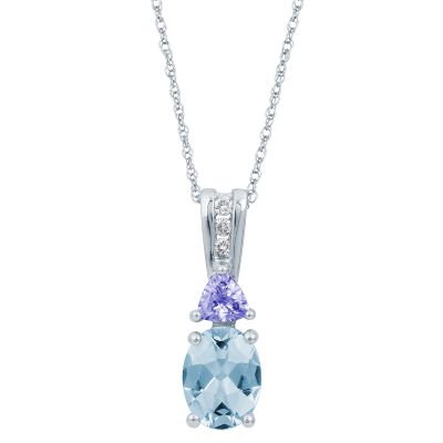 Oval Aquamarine Pendant