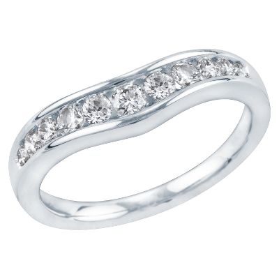 1/2ct TW Contour Diamond Ring