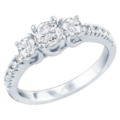 1ct TW Three-Diamond Anniversary Ring