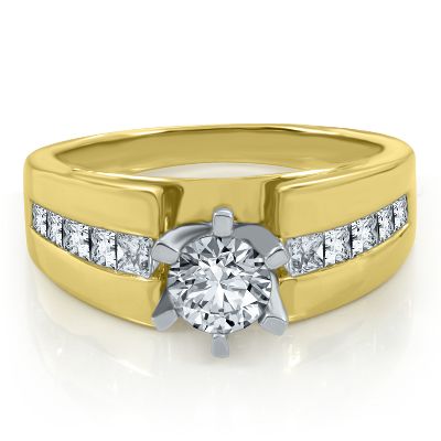 1/2ct TW Diamond Semi-Mount Engagement Ring