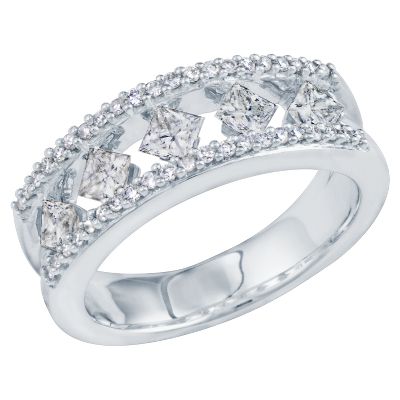 1ct TW Ladder Diamond Ring