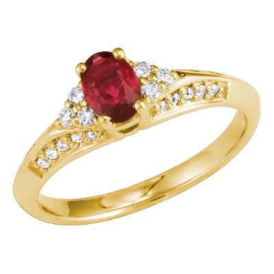 Oval Ruby Ring