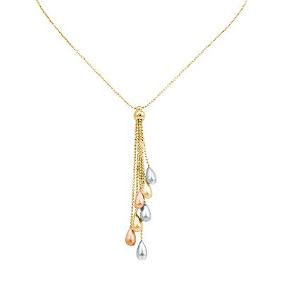 Teardrop Dangling Gold Pendant