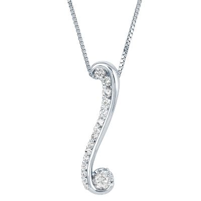 1/2ct TW Round Diamond Pendant