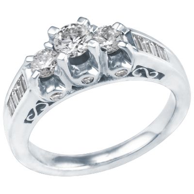 1ct TW Three-Diamond Anniversary Ring