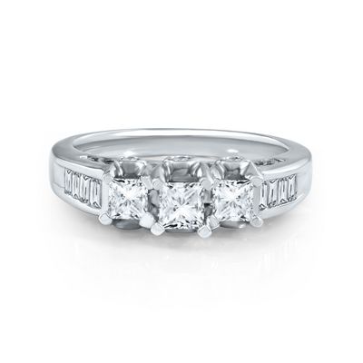 1ct TW Three-Diamond Anniversary Ring