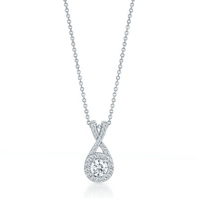1/2ct TW Round Diamond Pendant