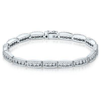 4ct TW Diamond Ladder Bracelet