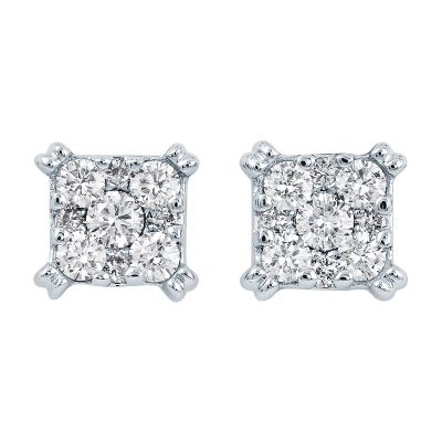 1/2ct TW Round Diamond Earrings