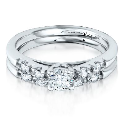 3/4ct TW Diamond Engagement Ring Set, GIA® Graded