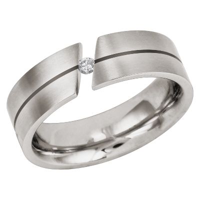 .045ct TW Men's Diamond Ring