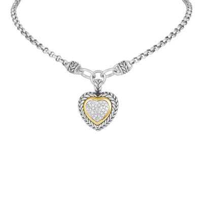 1/7ct TW Diamond Heart Pendant