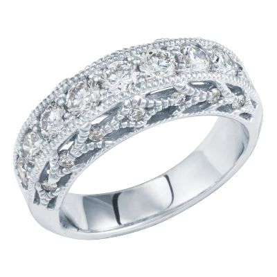 1 1/2ct TW Milgrain Diamond Ring