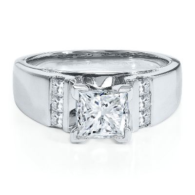 1/3ct TW Diamond Semi-Mount Engagement Ring
