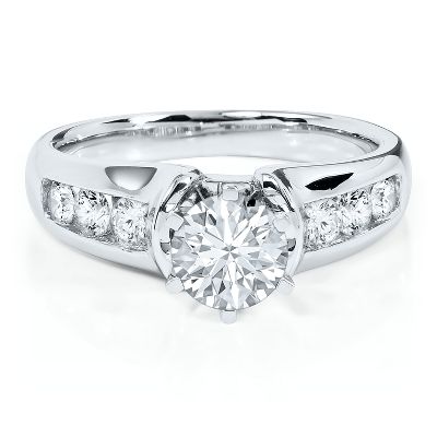 1/2ct TW Diamond Semi-Mount Engagement Ring