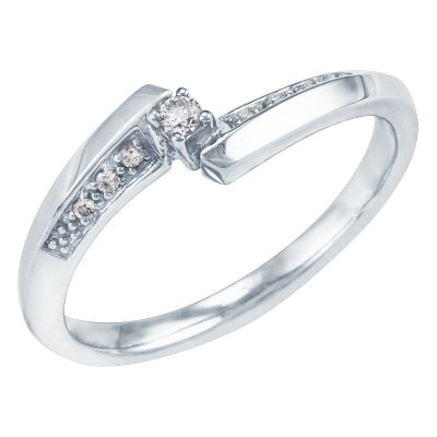 .07ct Round Diamond Ring