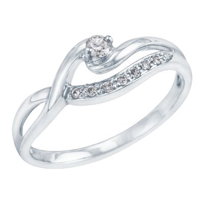 1/10ct Round Diamond Ring