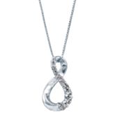 1/5ct TW Graduated Teardrop-Shaped Diamond Pendant