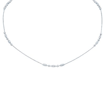 Oval & Round Gold Necklace