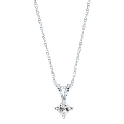 1/5ct Diamond Solitaire Pendant