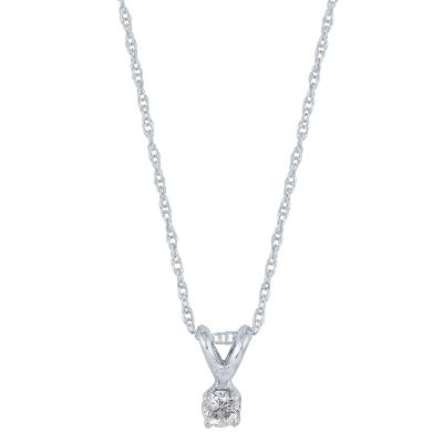 1/10ct Diamond Solitaire Pendant