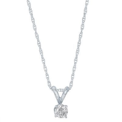 1/5ct Diamond Solitaire Pendant