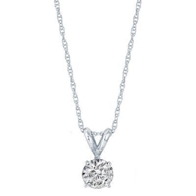 1/2ct Diamond Solitaire Pendant