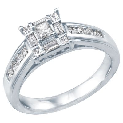 1/2ct TW Diamond Engagement Ring