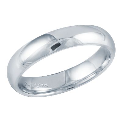 Comfort Fit Wedding Ring, 4mm, Size 7