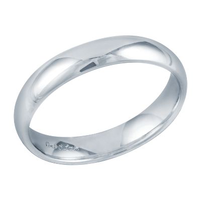 Comfort Fit Wedding Ring, 4mm, Size 12