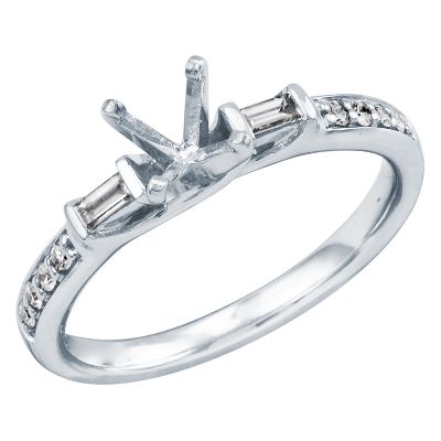 1/6ct TW Diamond Semi-Mount Engagement Ring