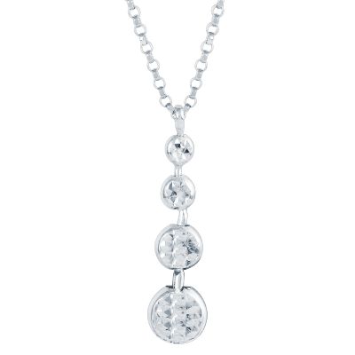 Diamond Cut Circles Pendant
