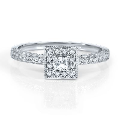 1/5ct TW Diamond Engagement Ring