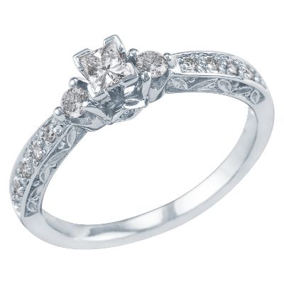 3/8ct TW Diamond Engagement Ring
