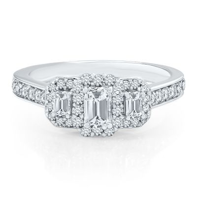 1ct TW Three-Diamond Anniversary Ring