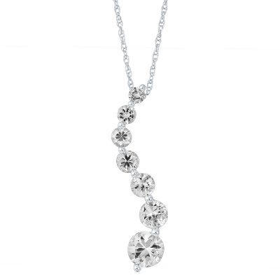 Lab-Created White Sapphire Pendant