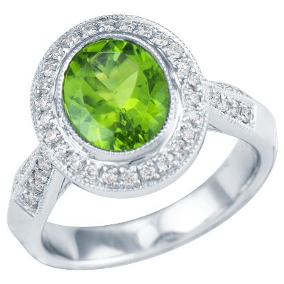Oval Peridot Ring