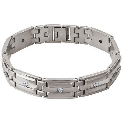 Men's Diamond Bracelet, .05ct TW