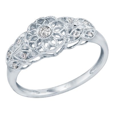 1/10ct TW Round Diamond Ring