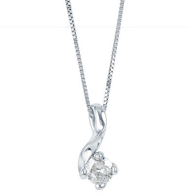 1/2ct TW* Round Moissanite Pendant 
