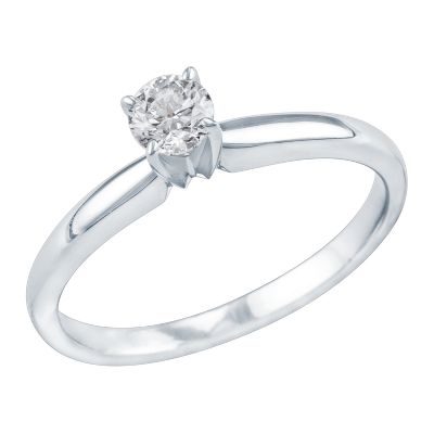 1/3ct Round Diamond Engagement Ring, IGI Graded