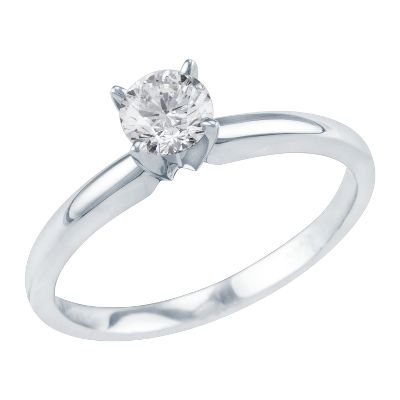 1/2ct Round Diamond Engagement Ring, IGI Graded