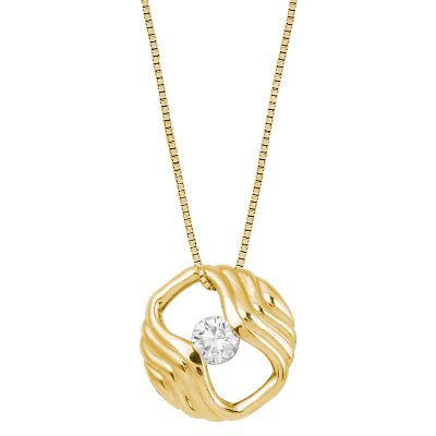 1/5ct Round Diamond Pendant