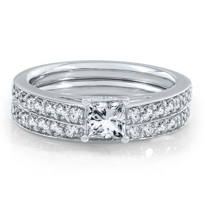 <i>Lady Emma</i>, 1 1/3ct TW Diamond Engagement Ring Set
